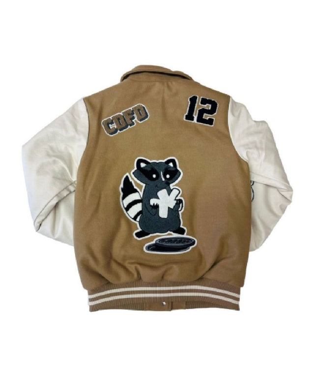Comme Des Fuckdown Chic Cotton and Faux Leather Bomber Jacket