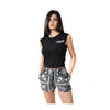 شورت قطني من Comme Des Fuckdown Chic Monochrome Palms