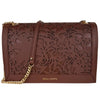 Baldinini Trend Brown Calfskin Women Crossbody Bag