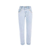 Yes Zee Blue Cotton Women High-Waisted Jean