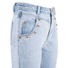 Yes Zee Blue Cotton Women High-Waisted Jean
