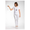 تي شيرت A.Tratti Chic White Stretch Viscose