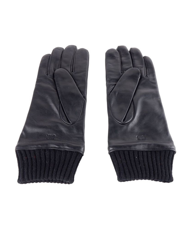 Cavalli Class Black Lambskin Men Glove