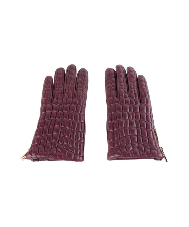Cavalli Class Red Lambskin Women Glove