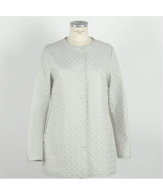 Emilio Romanelli White Polyester Women Jacket