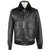 Emilio Romanelli Sleek Black Leather Zip Jacket