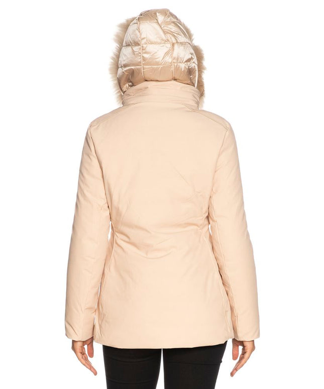 Yes Zee Beige Polyamide Women Jacket