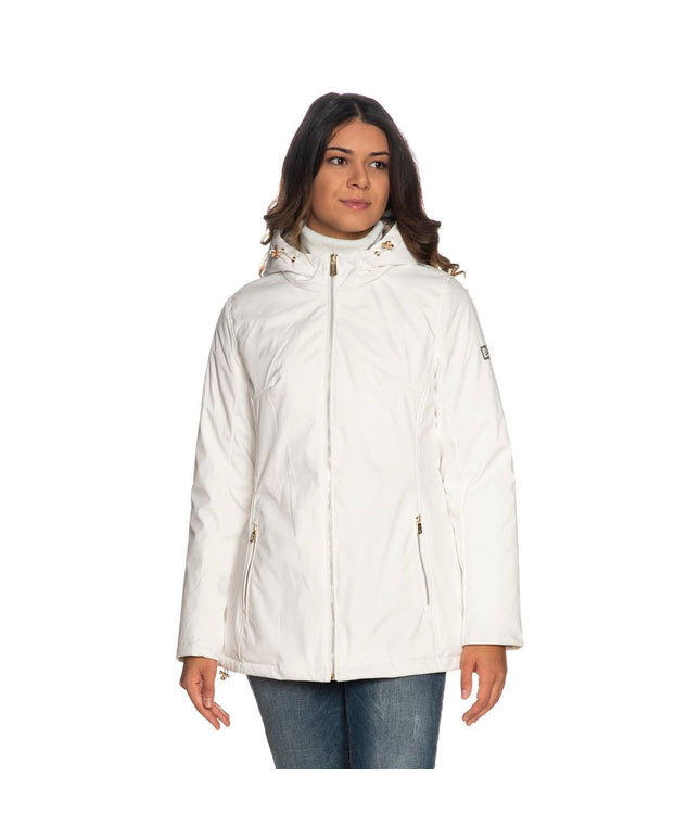 Yes Zee White Polyester Women's Jacket
