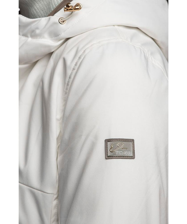 Yes Zee White Polyester Women's Jacket