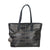 Plein Sport Sleek Black Designer Shopping Bag with Logo Print