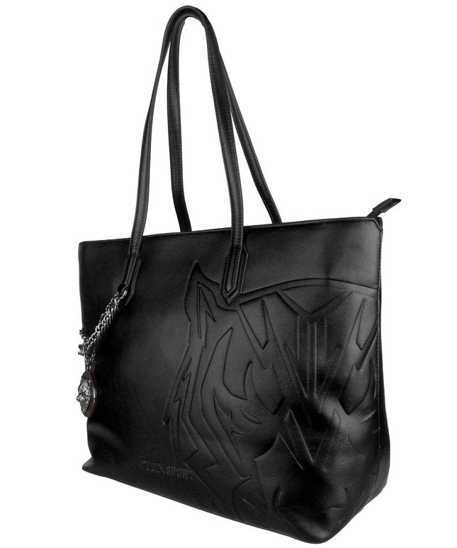 Plein Sport Black Polyethylene Women Shoulder Bag