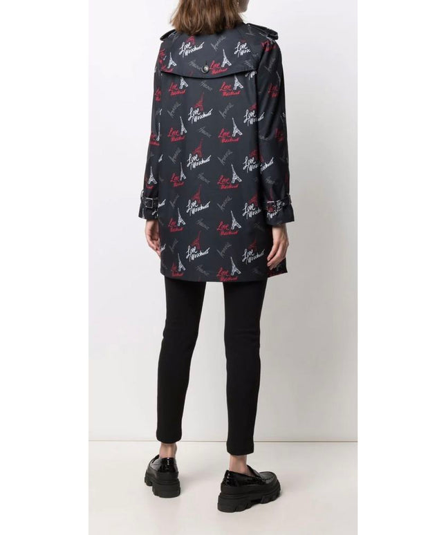 Love Moschino Black Polyester Women Coat
