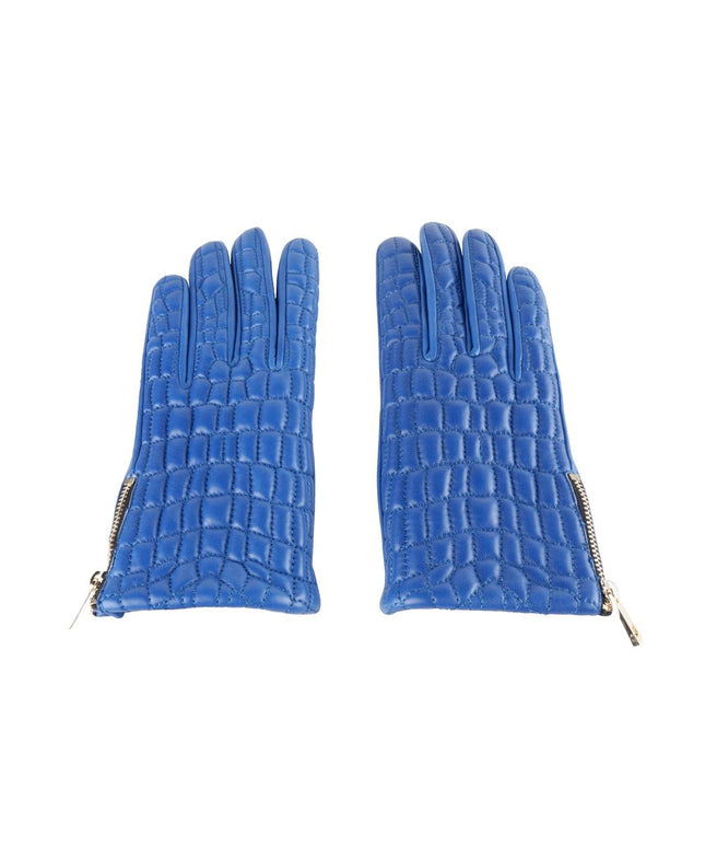 Cavalli Class Blue Lambskin Women Glove