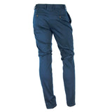 Made in Italy Blue Cotton Men Trouser