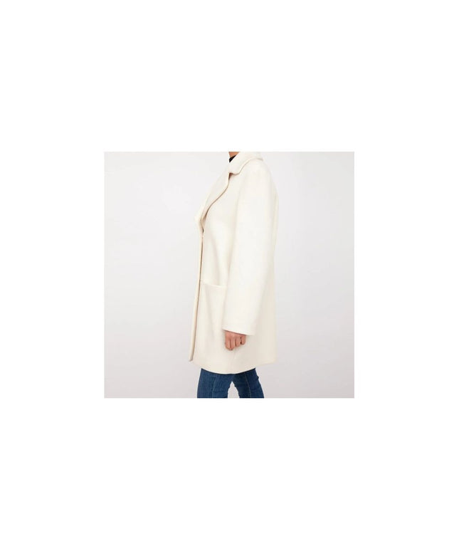 Love Moschino White Wool Women Coat