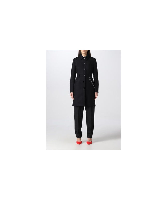 Love Moschino Black Wool Women Coat