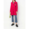 معطف صوف وردي أنيق من Love Moschino مع تفاصيل الشعار