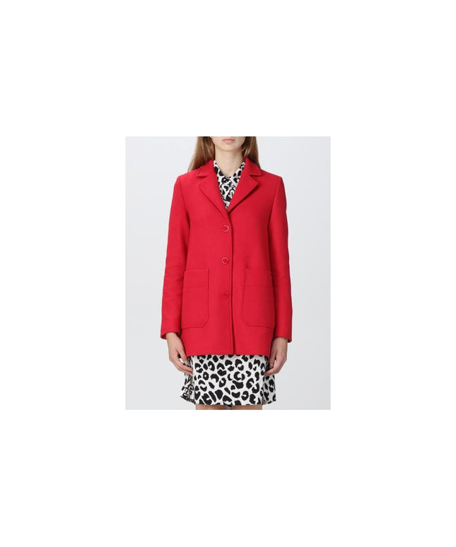 Love Moschino Red Wool Women's Coat