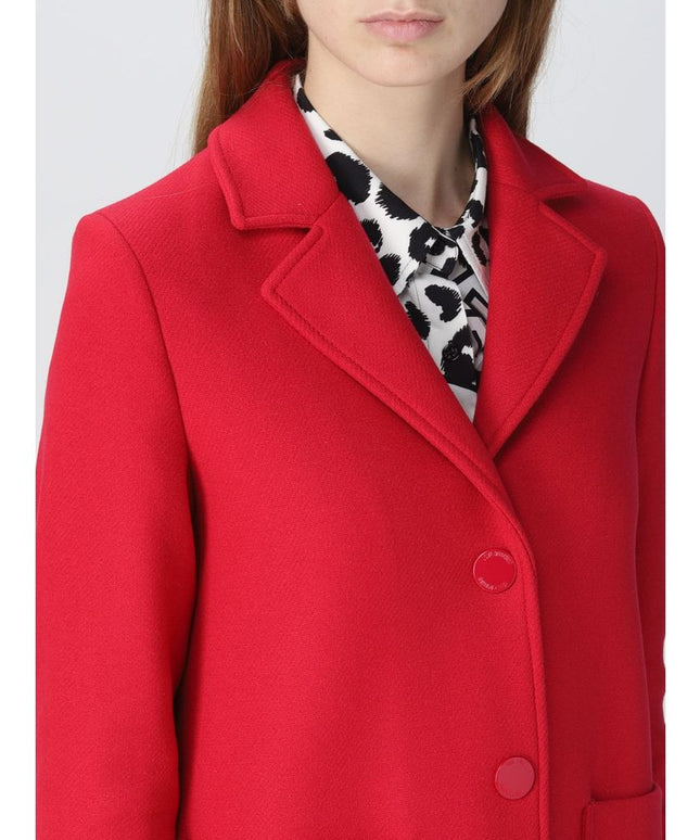 Love Moschino Red Wool Women's Coat