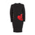 Love Moschino Chic Heart Pattern Knit Wool-Blend Dress