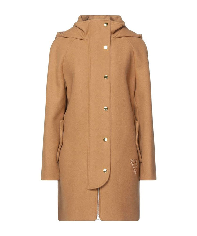 Love Moschino Brown Wool Women Coat