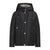 جاكيت Aquascutum الأسود الأنيق بغطاء رأس قابل للإزالة