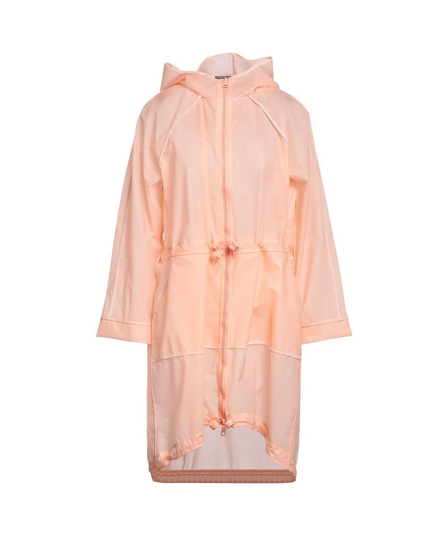 Elisabetta Franchi Powder Pink Long Waterproof Jacket