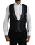 Dolce & Gabbana Black Wool Waistcoat Dress Formal Vest