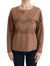 John Galliano Brown Cotton Studded Sweater