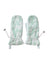 Dolce & Gabbana White Nylon Fleece Wrist Length Mitten Gloves