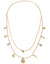 Dolce & Gabbana Gold Tone Chain Brass Charm Statement Sicily Necklace