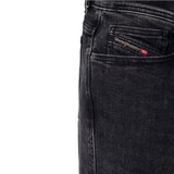 Diesel Black Cotton Men Jean