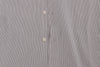 Frankie Morello White Blue Striped Casual Cotton Regular Fit Shirt