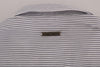 Frankie Morello White Blue Striped Casual Cotton Regular Fit Shirt