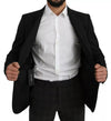 جاكيت بليزر دولتشي آند غابانا أسود من الصوف بقصّة Slim Fit