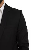 جاكيت بليزر دولتشي آند غابانا أسود من الصوف بقصّة Slim Fit