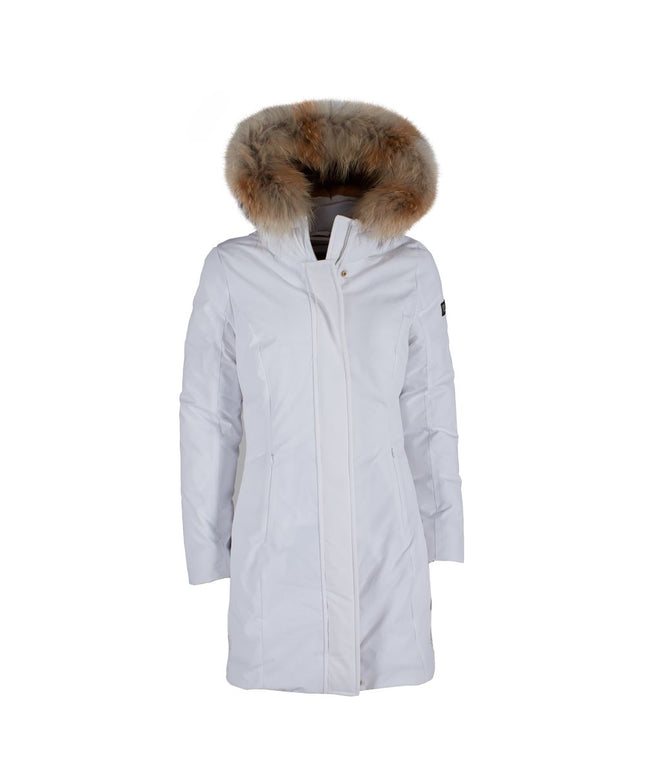 Yes Zee White Nylon Women Jacket