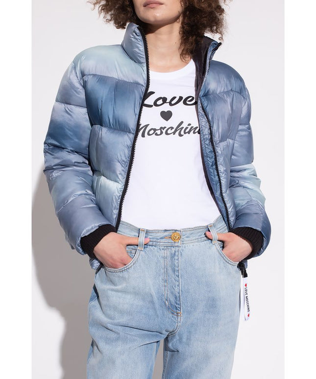 Love Moschino Light Blue Polyester Women Jacket