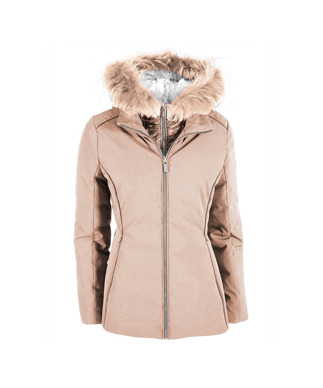 Yes Zee Beige Polyamide Women's Jacket