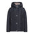 Elegant Blue Aquascutum Jacket with Removable Hood
