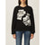 سويت شيرت أسود أنيق من Love Moschino بشعار المصمم