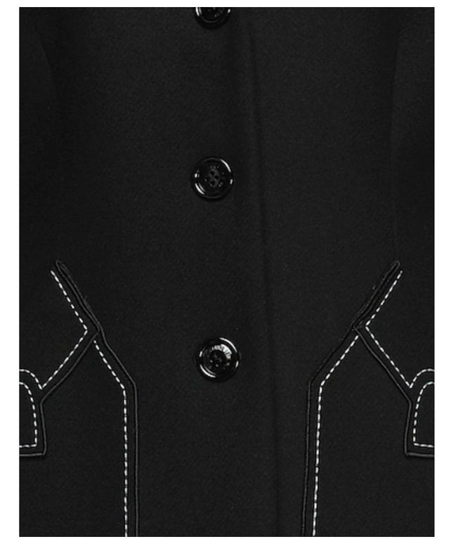 Love Moschino Black Wool Women Coat