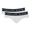 شورت بوكسر رجالي من القطن باللون الأبيض من Philipp Plein