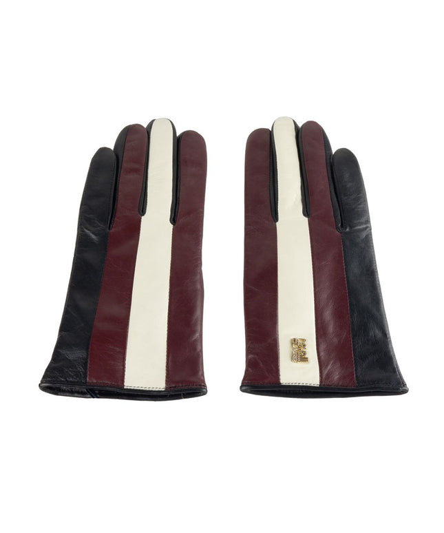 Cavalli Class Black Lambskin Women Glove