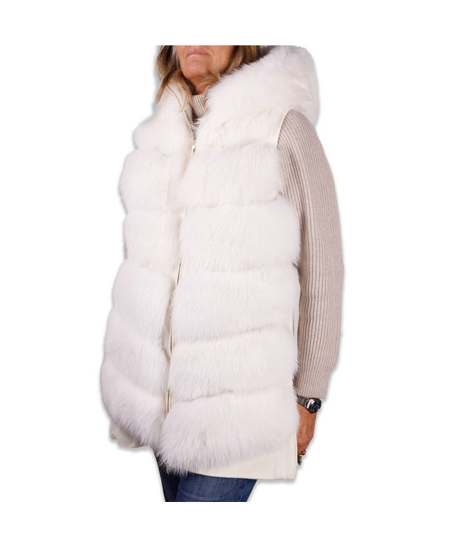 Made in Italy White Wool Women Coat