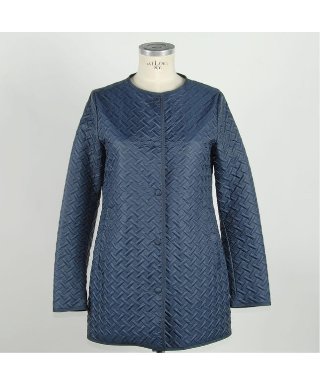 Emilio Romanelli Blue Polyester Women Jacket
