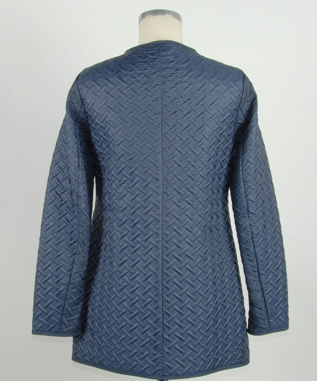 Emilio Romanelli Blue Polyester Women Jacket