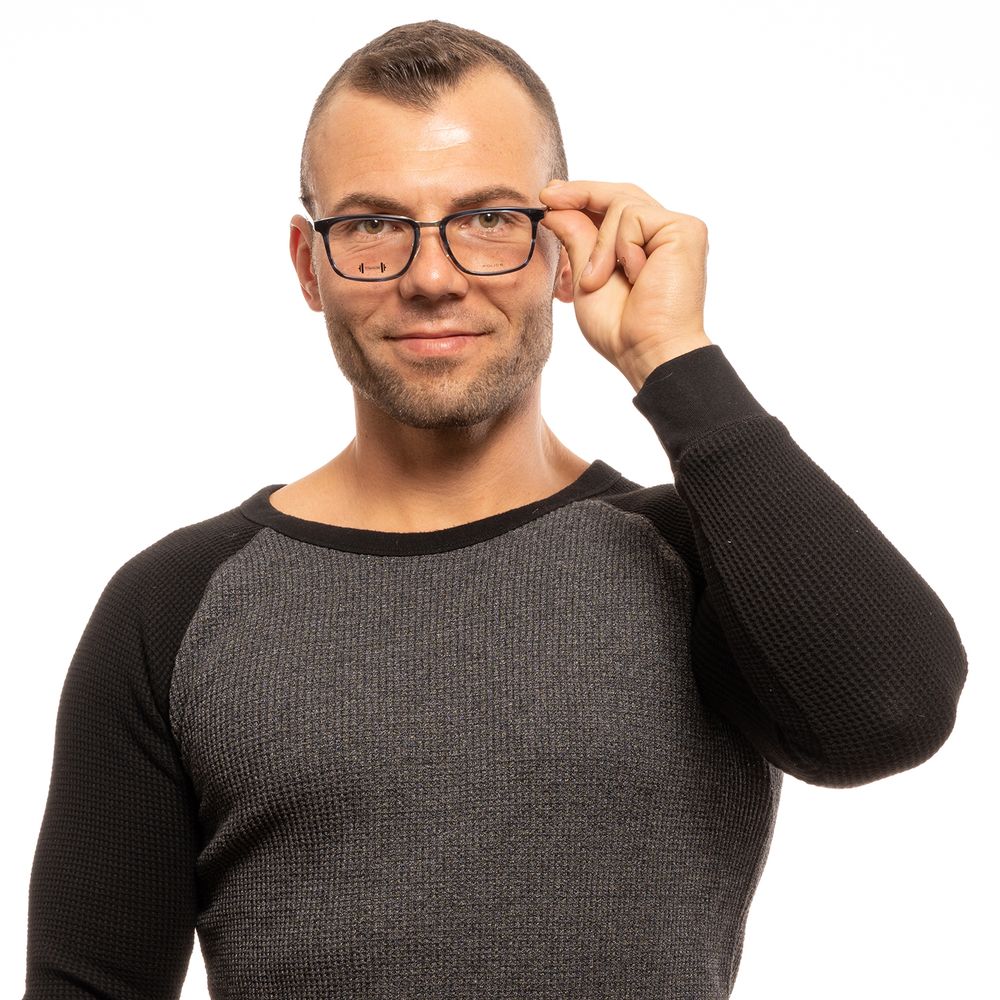 Police Blue Men Glasses Frame