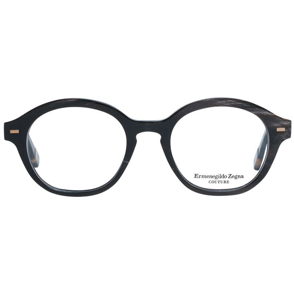 Ermenegildo Zegna Brown Men Optical Frames