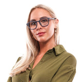 Hally & Son Blue Plastic Glasses (Frames)